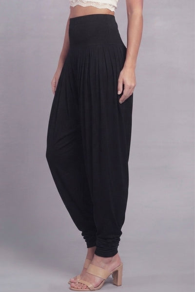 Black Viscose Plain Dhoti