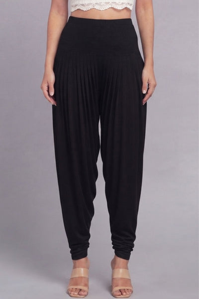 Black Viscose Plain Dhoti