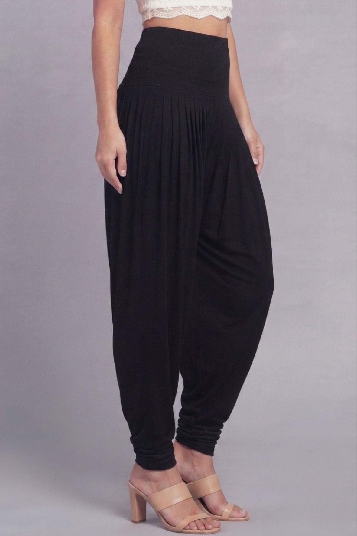 Black Viscose Plain Dhoti