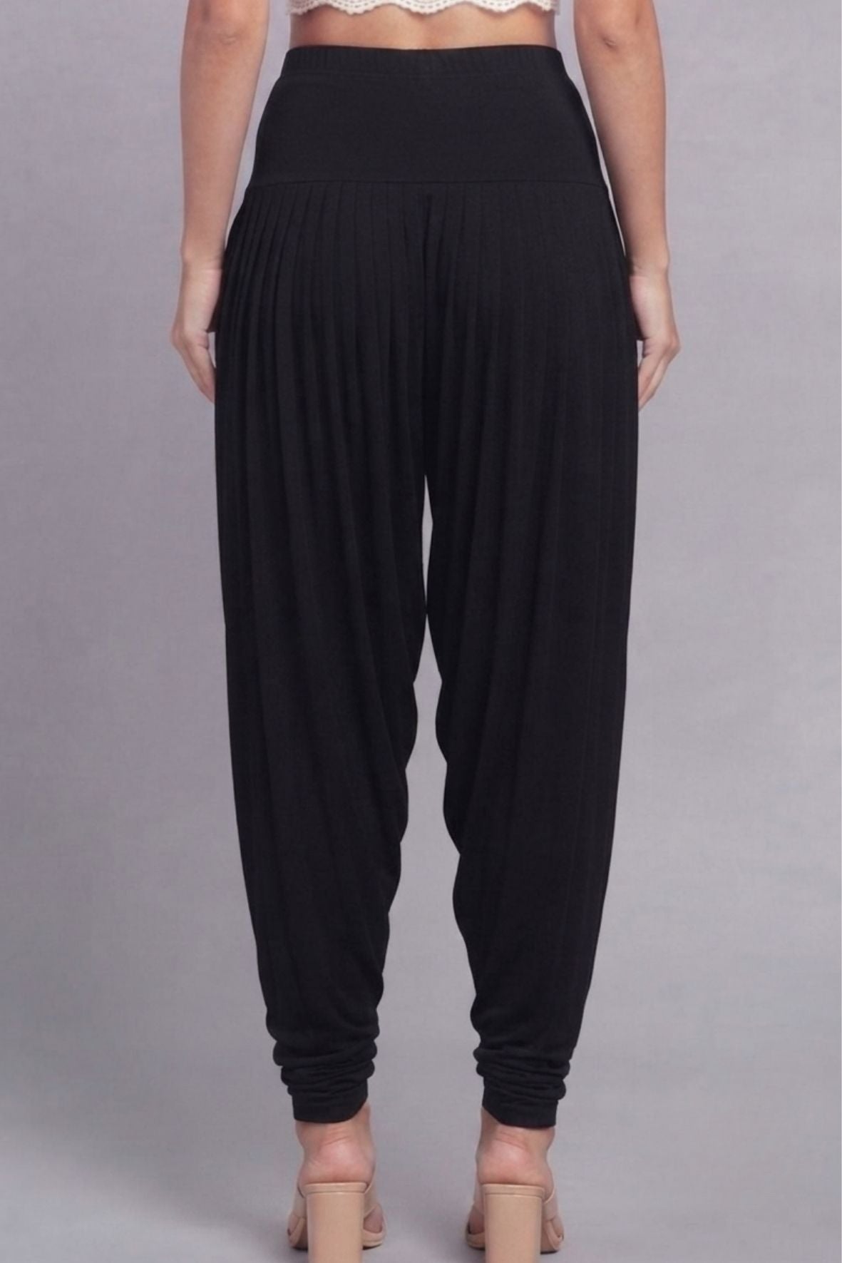 Black Viscose Plain Dhoti