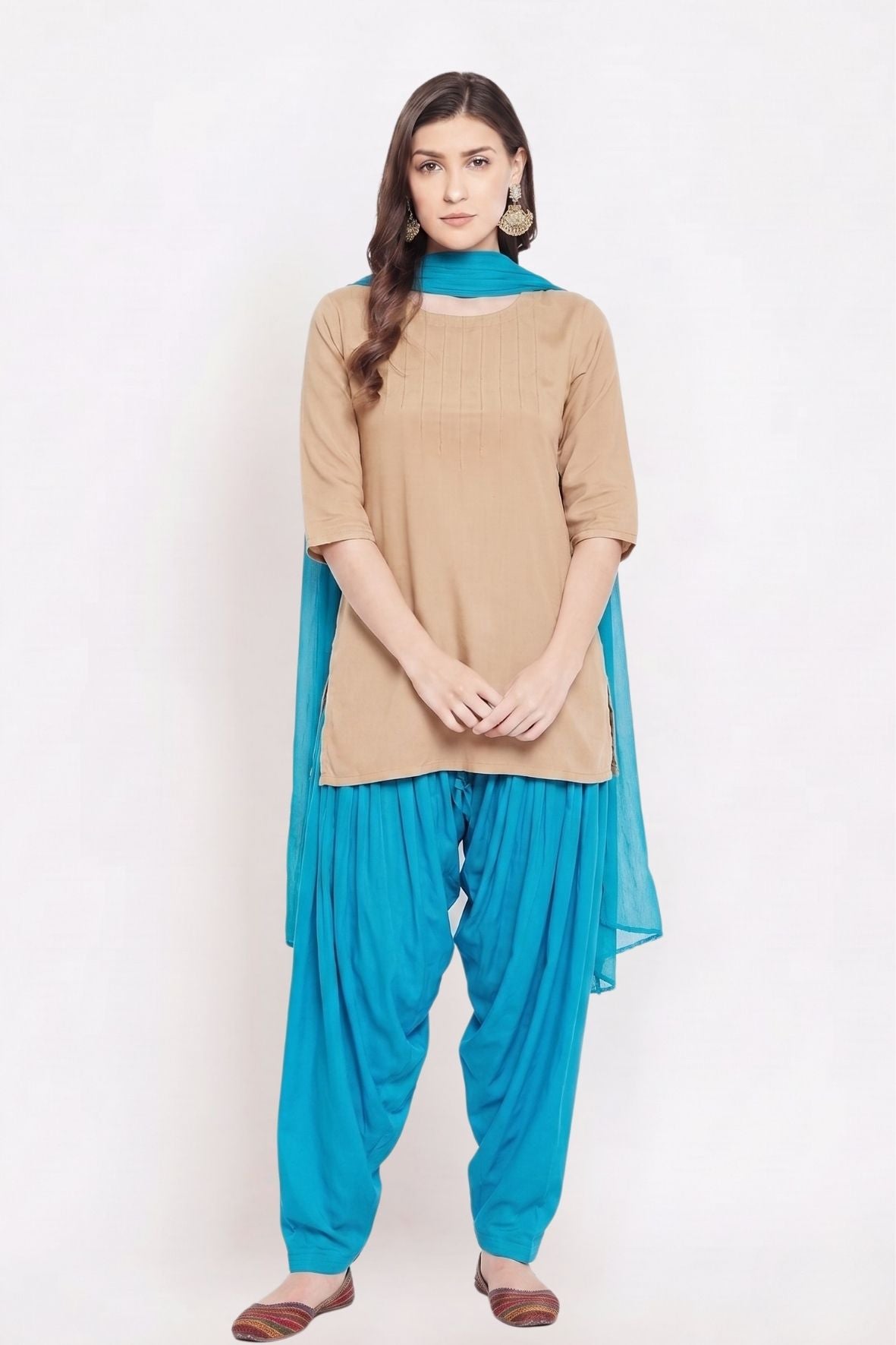 Mustard Rayon Plain Patiala(No Duppatta)