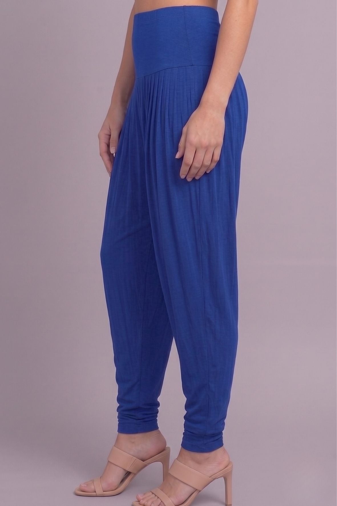 Royal Blue Viscose Plain Dhoti