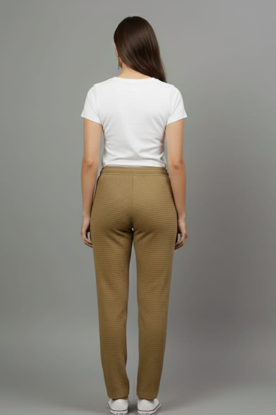 Brown fukuro pants for women, image 2
