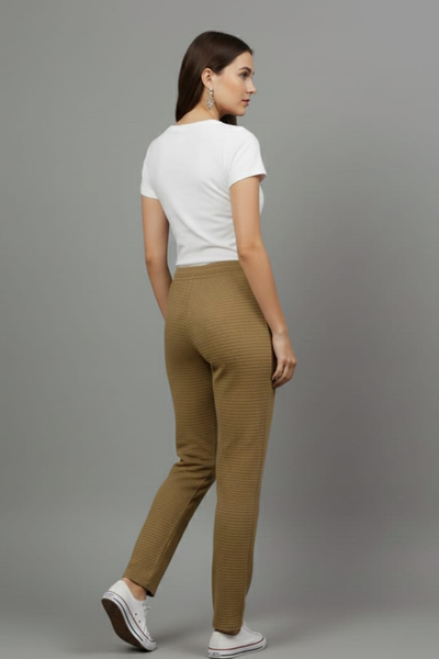 Brown fukuro pants for women, image 3