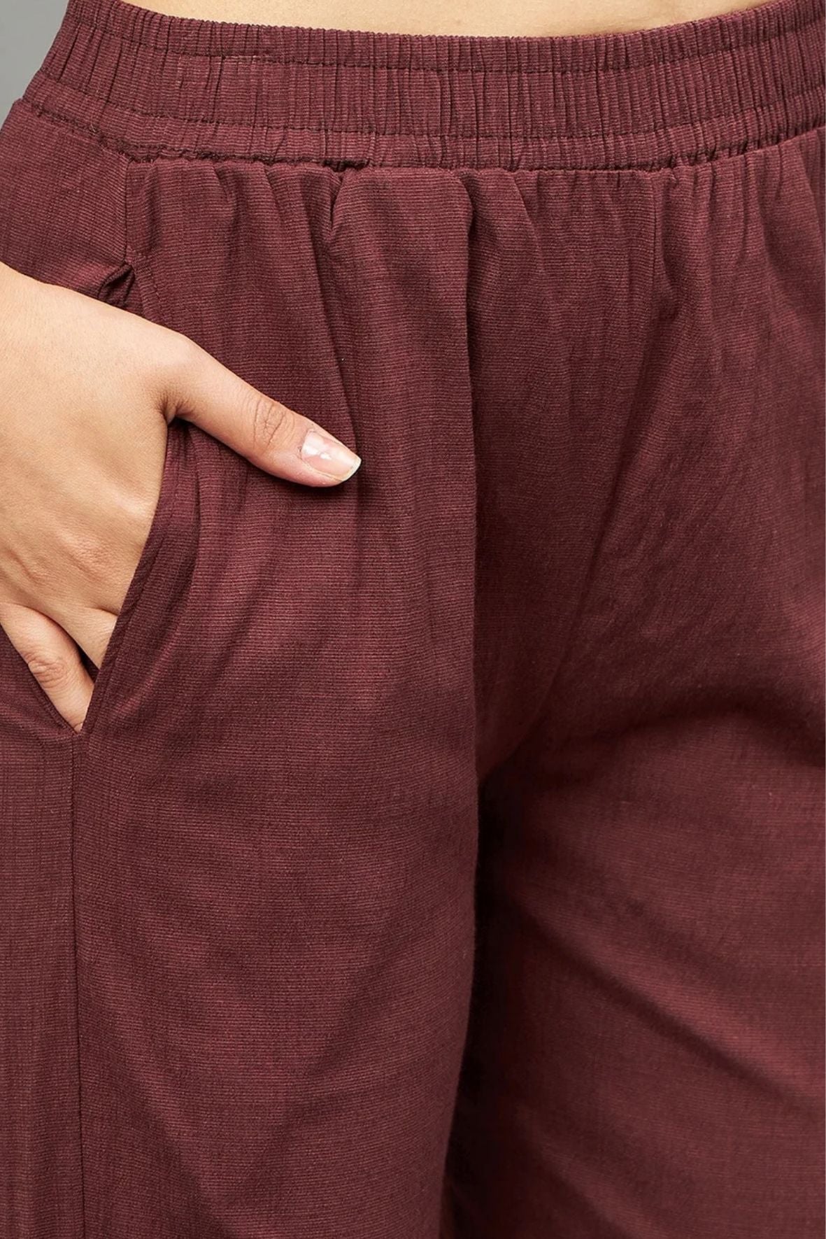 Brown Colour Straight Pant