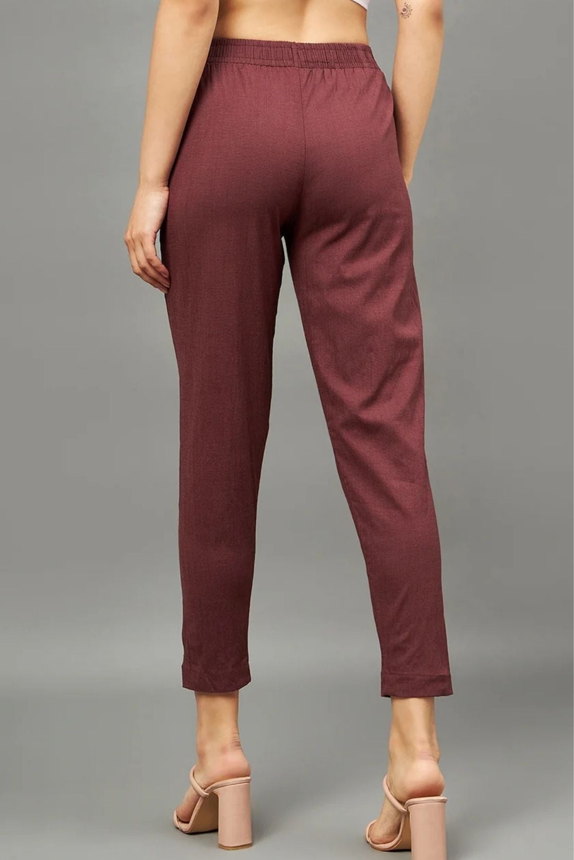 Brown Colour Straight Pant