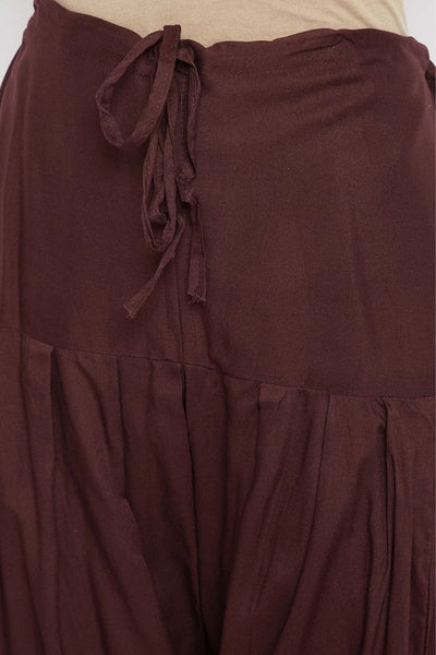 Brown Rayon Plain Patiala(No Duppatta)