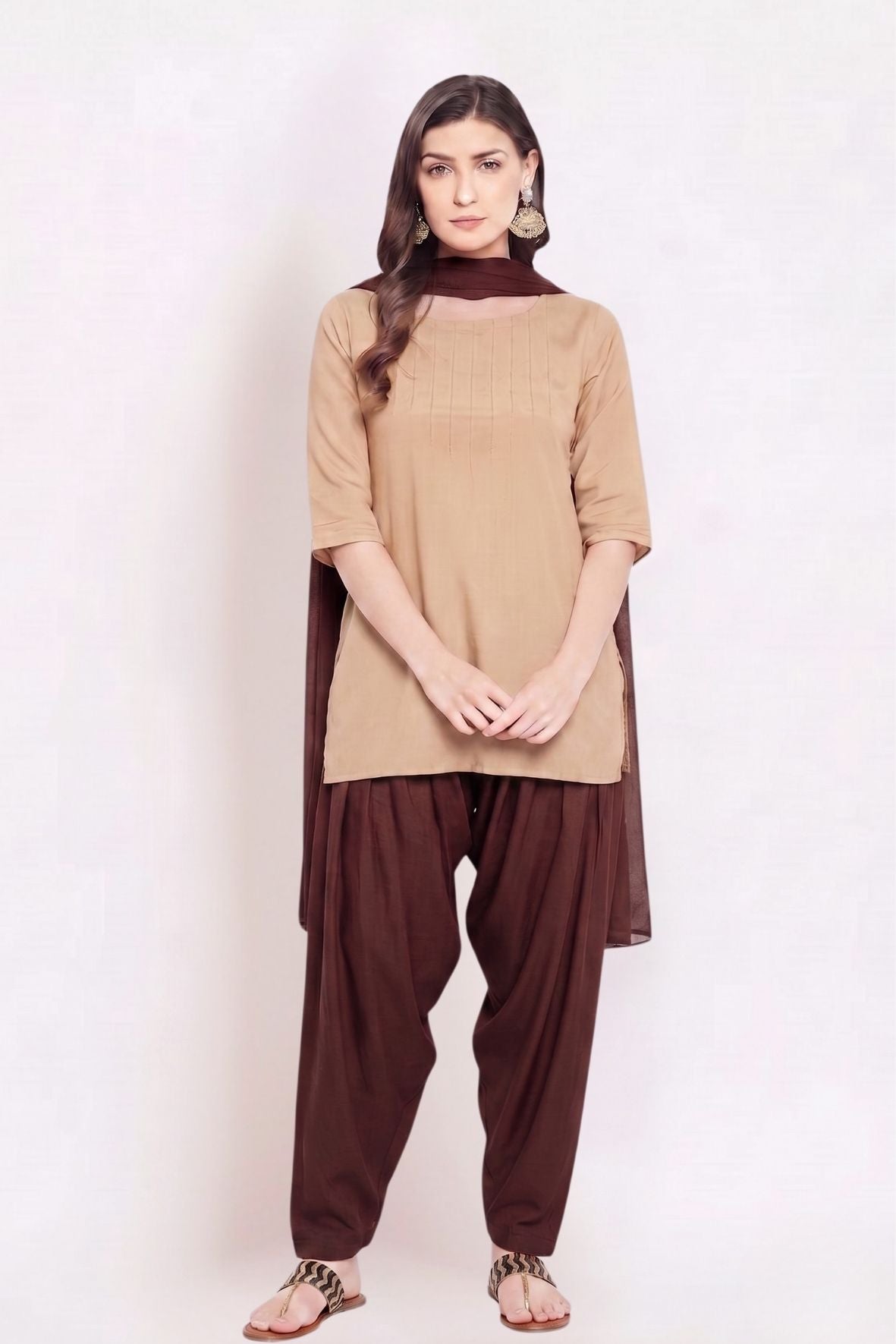 Mustard Rayon Plain Patiala(No Duppatta)