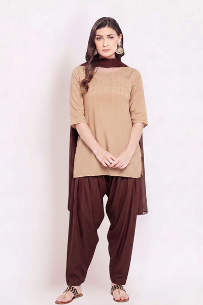 Mustard Rayon Plain Patiala(No Duppatta)
