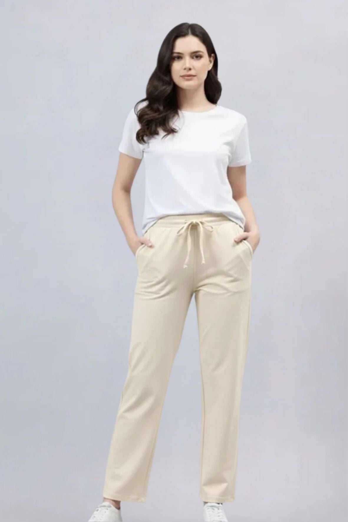 Cream Joggers
