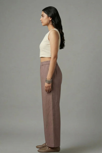 Dark Grey Muslin Palazzo