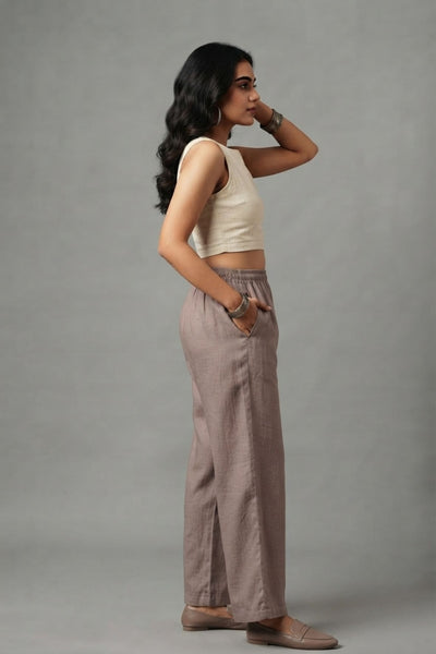 Dark Grey Muslin Palazzo