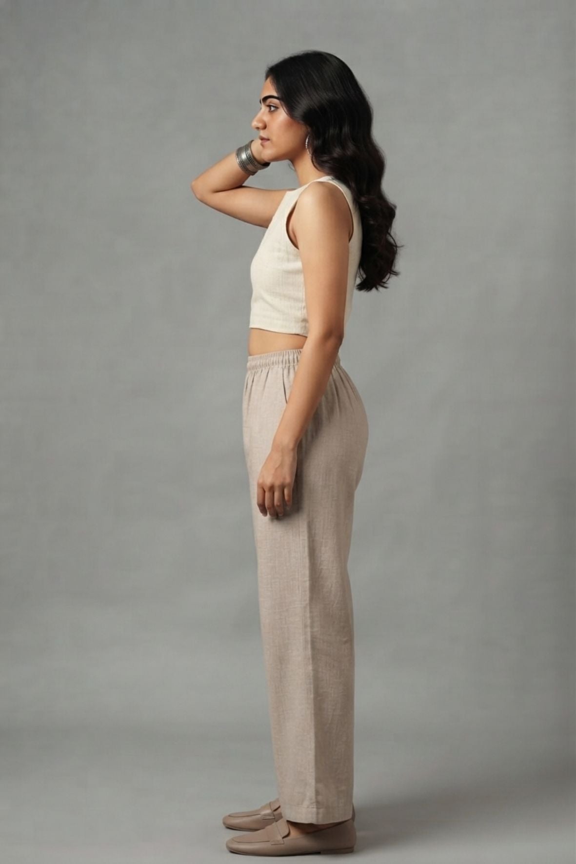 Fawn Muslin Palazzo