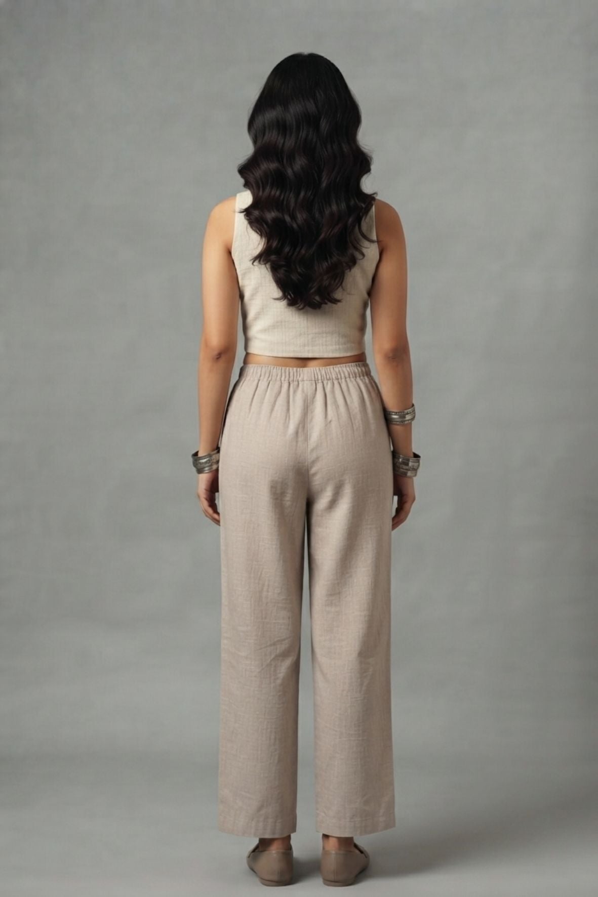 Fawn Muslin Palazzo