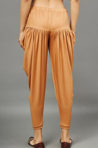 Gold Shimmer Dhoti Pants