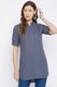 White Solid Coloured Short Kurti - 32" Length