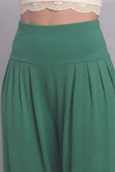 Green Viscose Plain Dhoti