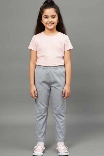 Girls Mustard Colour Straight Pant