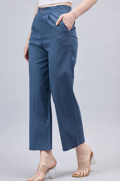 Dark Grey Bell Bottom Pants