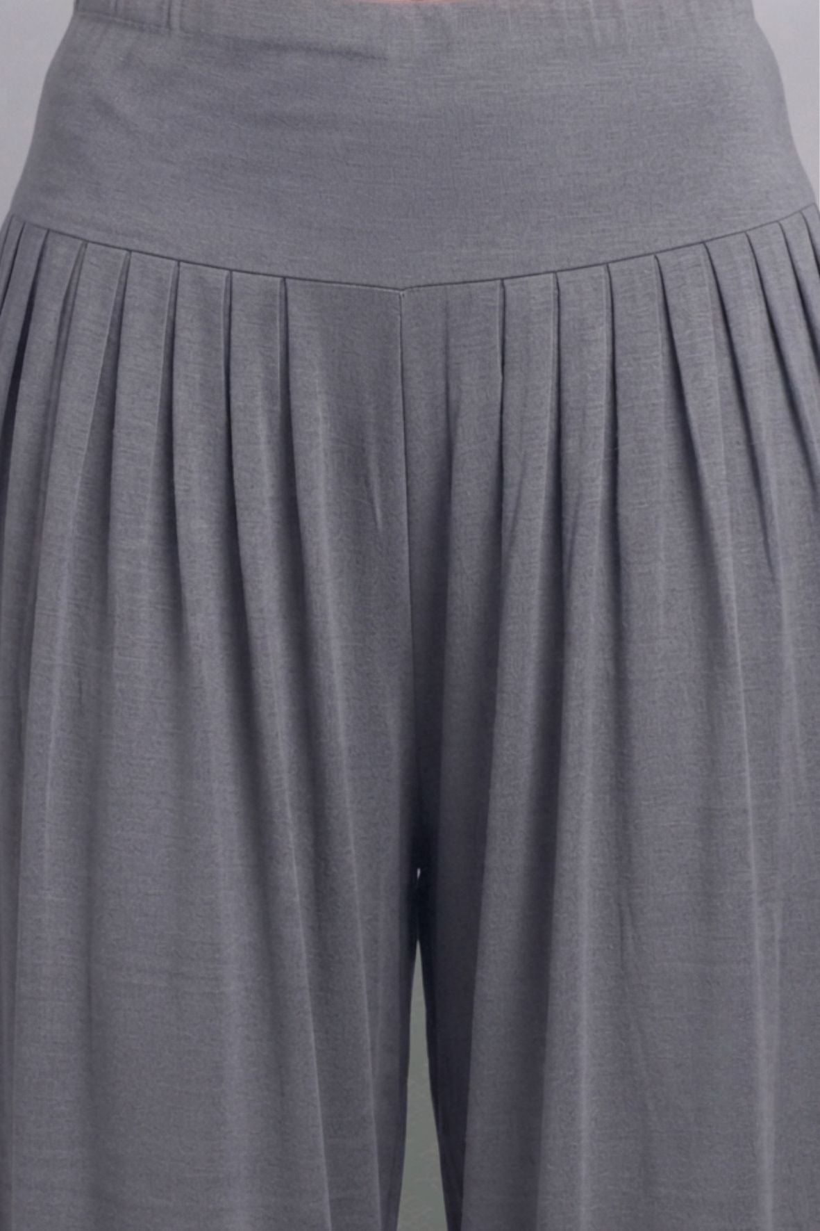 Grey Viscose Plain Dhoti