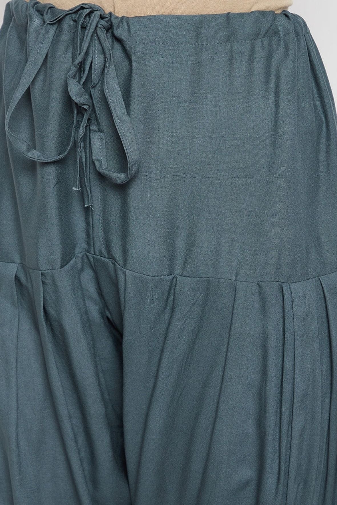 Grey Rayon Plain Patiala(No Duppatta)