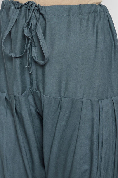 Grey Rayon Plain Patiala(No Duppatta)