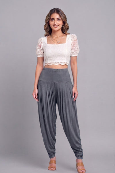 Black Viscose Plain Dhoti