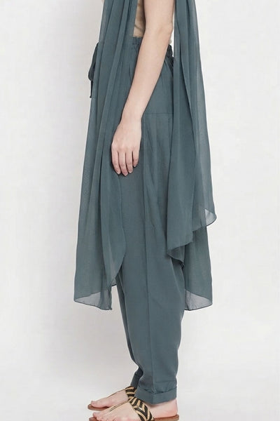 Grey Rayon Plain Patiala(No Duppatta)