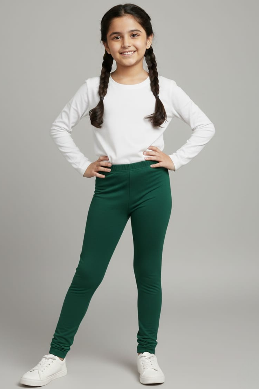 Green Colour Leggings