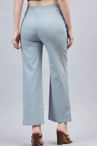 Light Grey Bell Bottom Pants