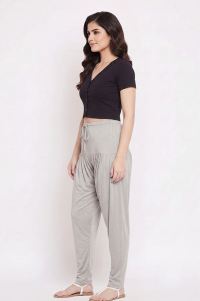 Grey Plain Viscose Patiala