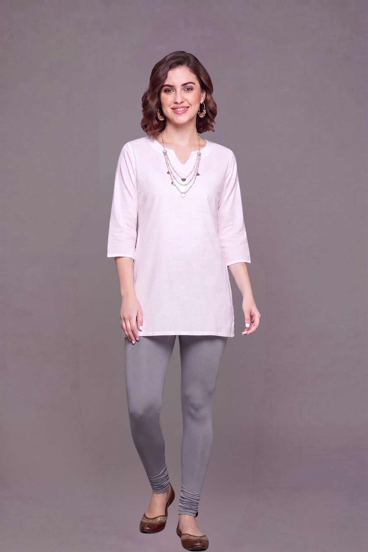 Light Grey Viscose Chudidar Leggings