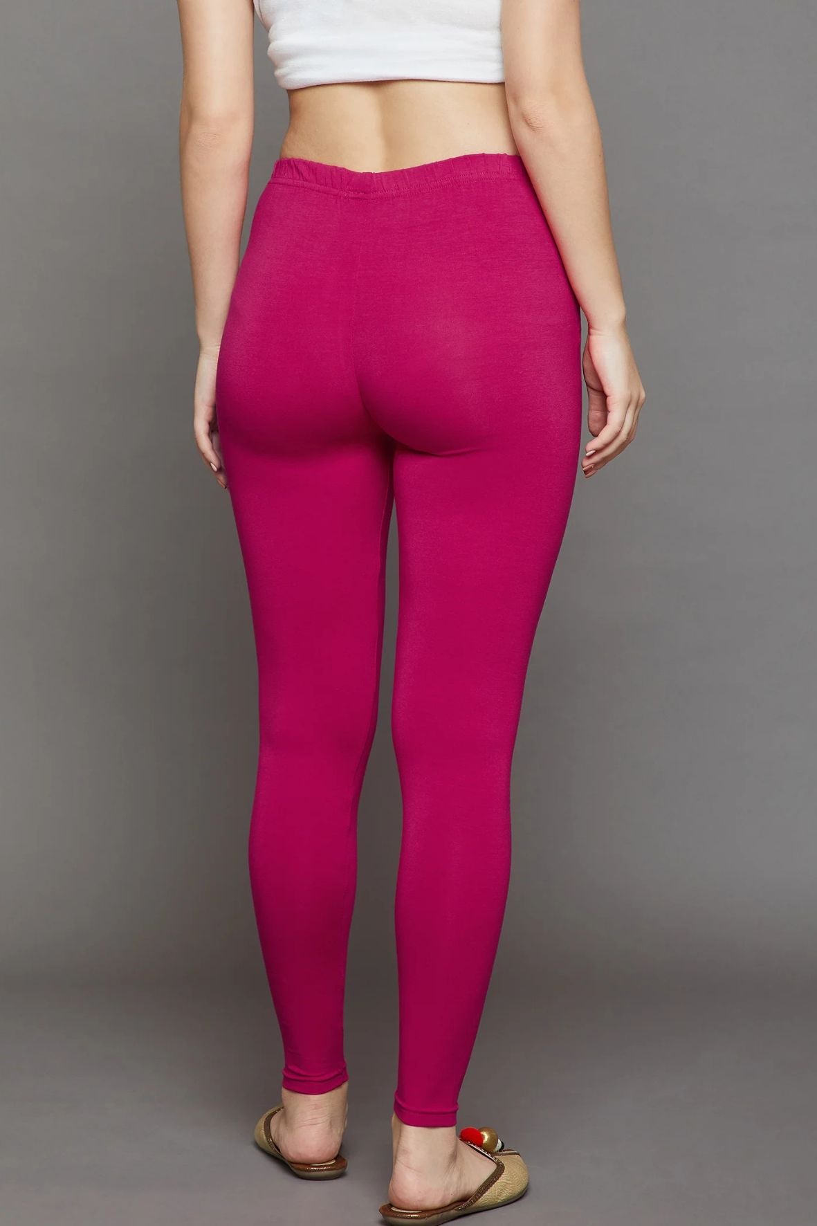 Magenta Viscose Ankle Legging