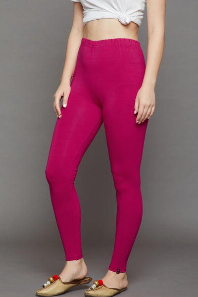 Magenta Viscose Ankle Legging