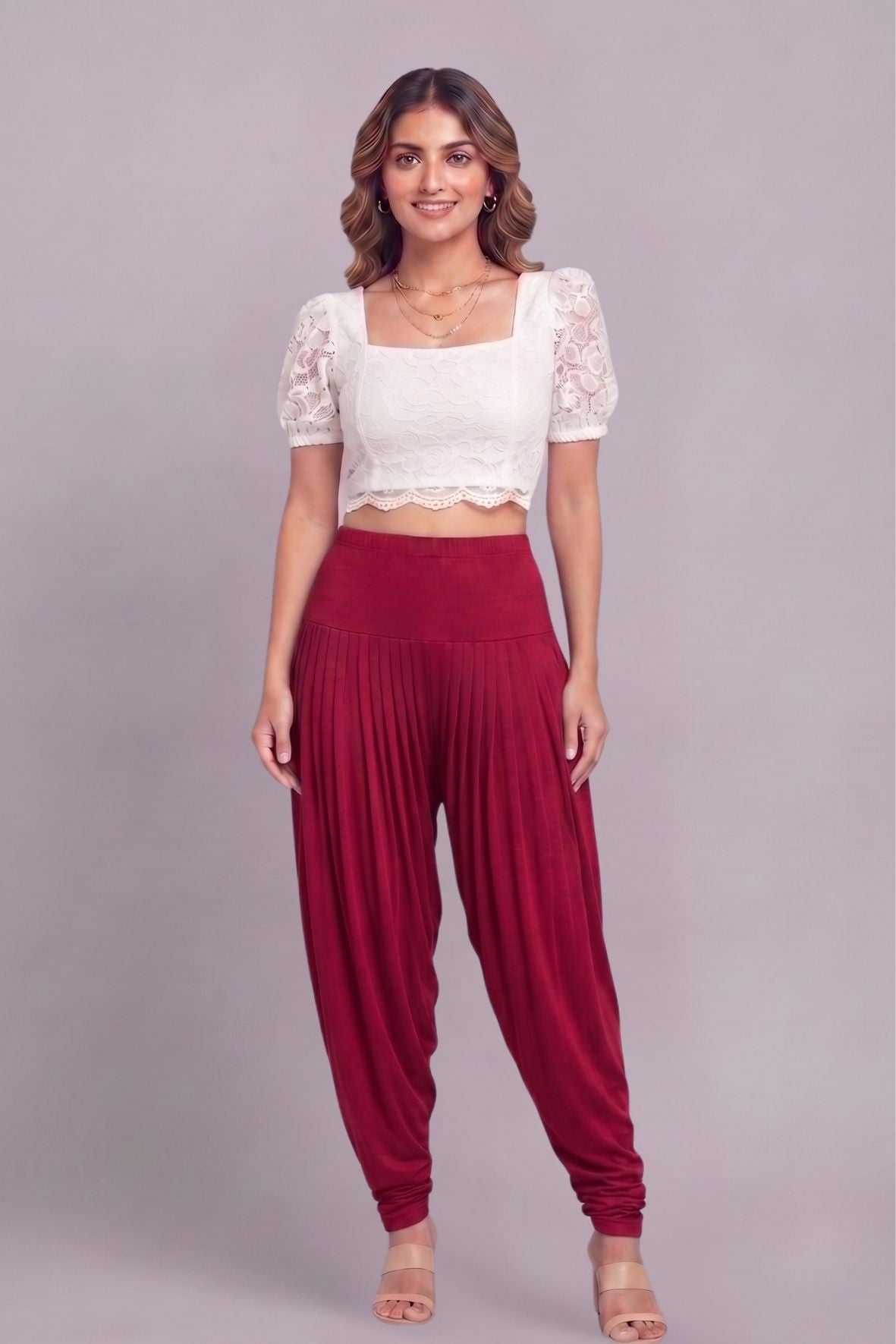 Black Viscose Plain Dhoti