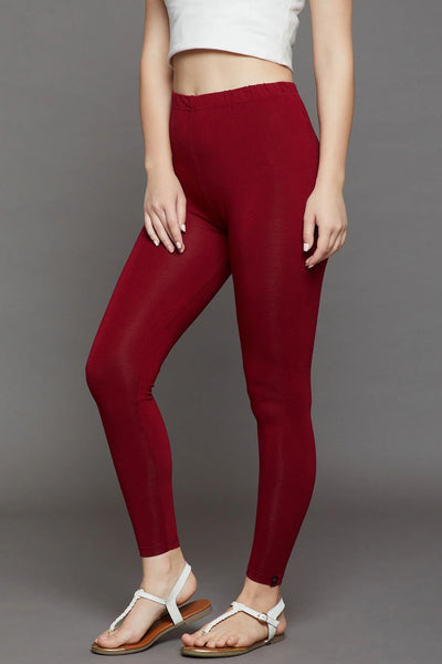 Maroon Viscose Chudidar Leggings