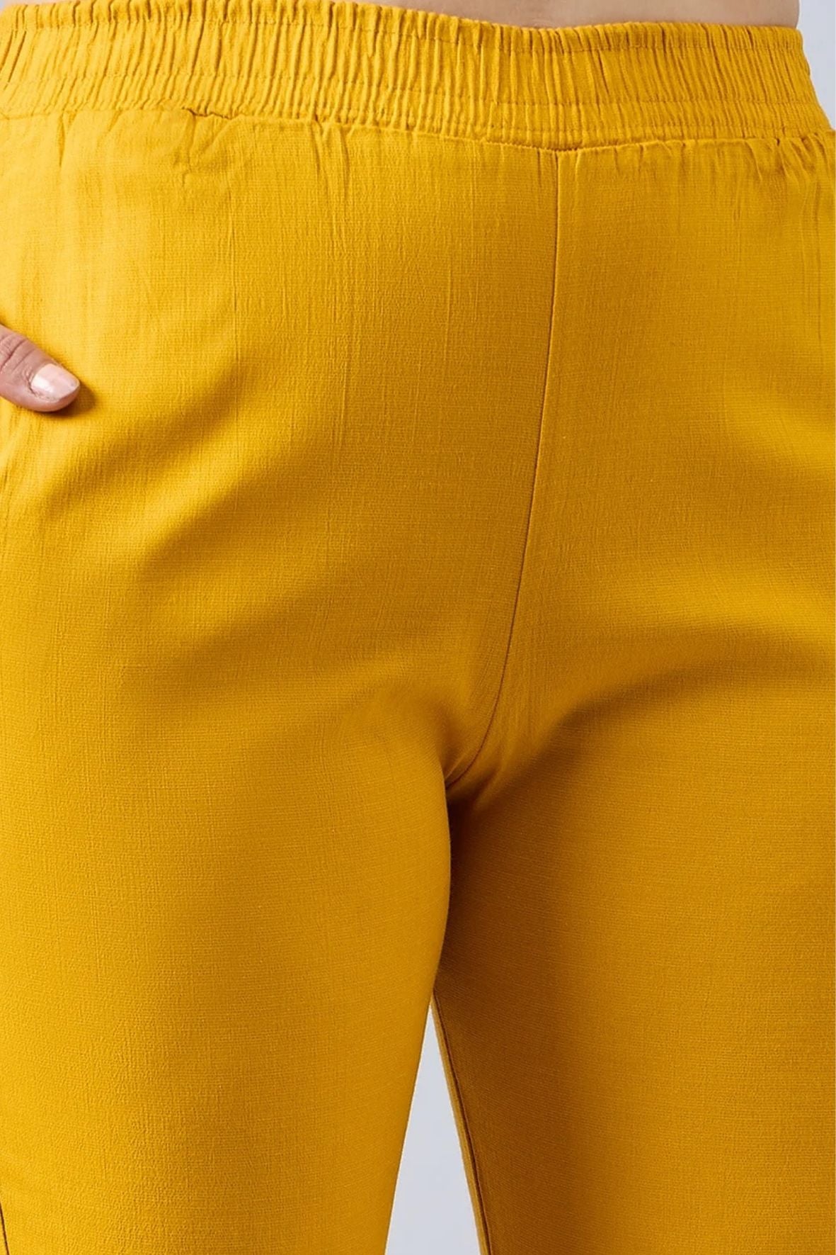 Mustard Sequin Lace Pants