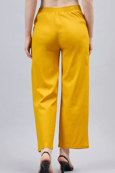 Mustard Bell Bottom Pants