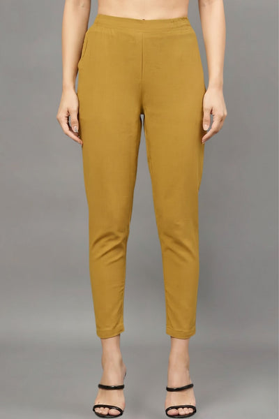 Pista Green Colour Straight Pant