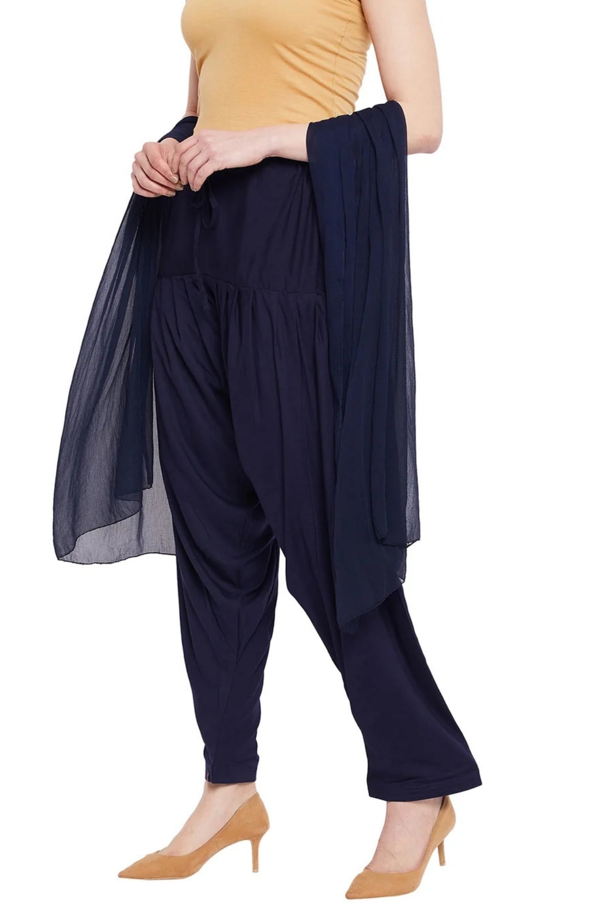 Navy Blue Rayon Patiala(No Duppatta)