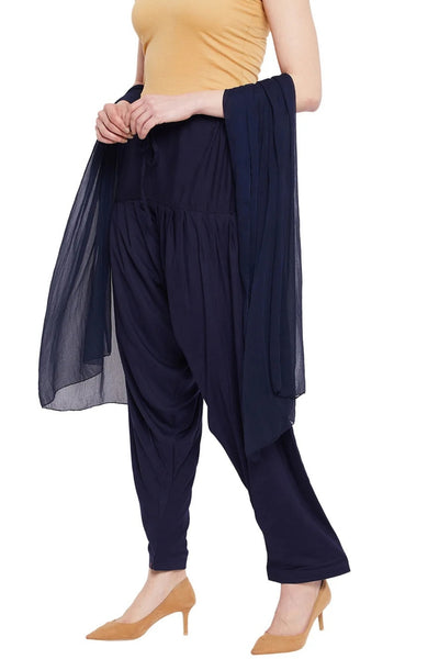 Navy Blue Rayon Patiala(No Duppatta)