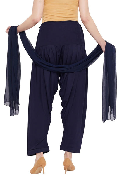 Navy Blue Rayon Patiala(No Duppatta)