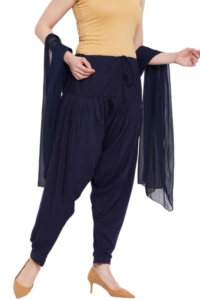 Navy Blue Rayon Patiala(No Duppatta)