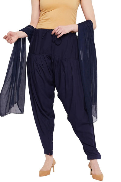 Navy Blue Rayon Patiala(No Duppatta)