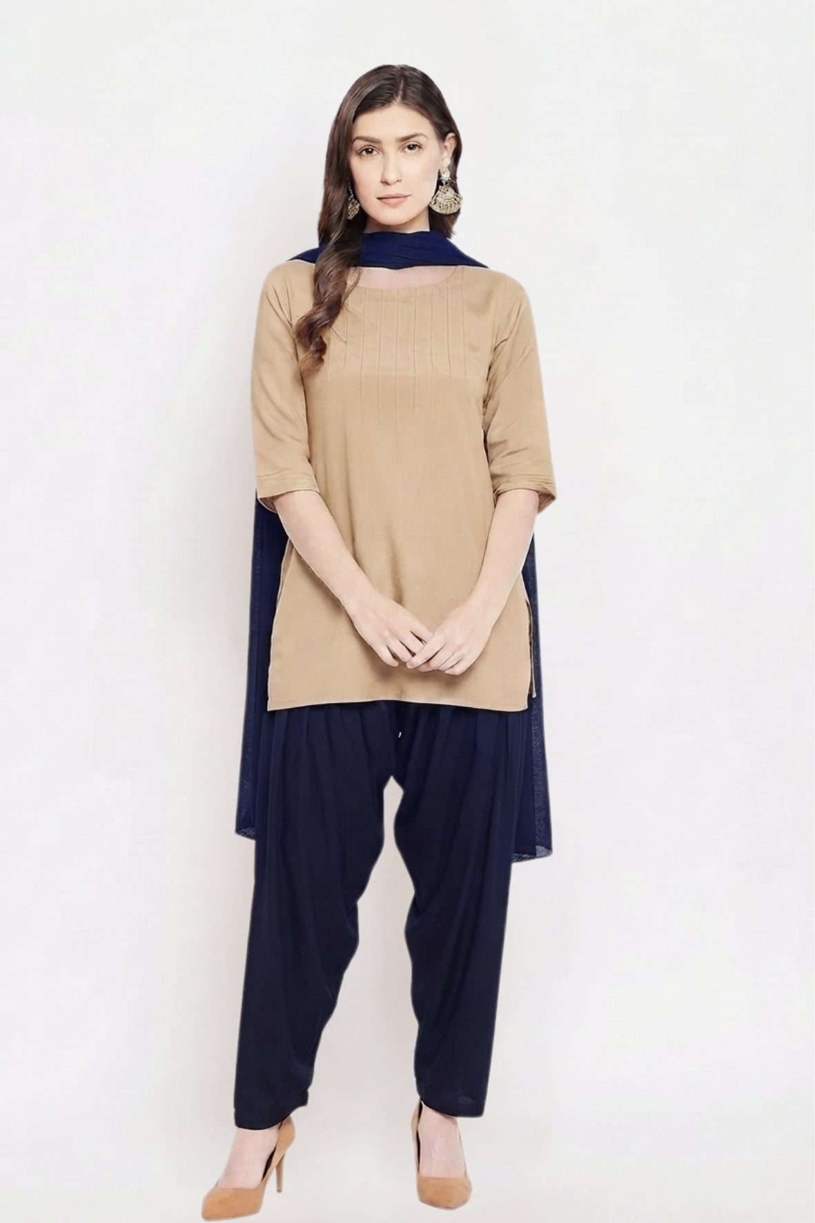 Navy Blue Rayon Patiala(No Duppatta)