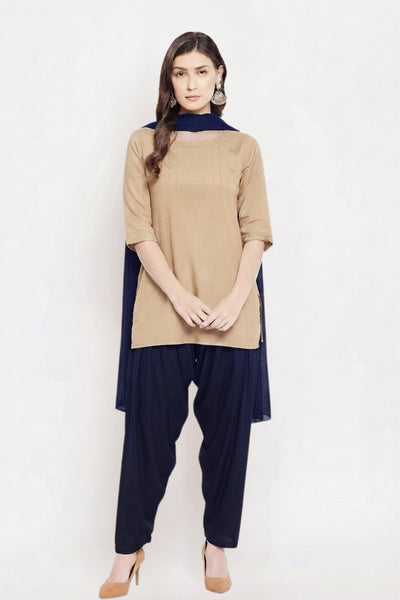Navy Blue Rayon Patiala(No Duppatta)