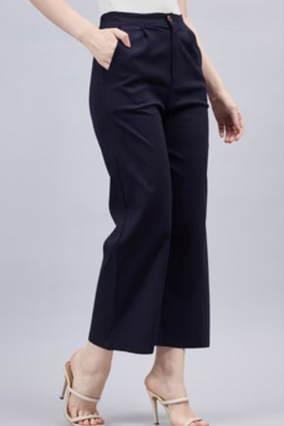 Navy Blue Bell Bottom Pants