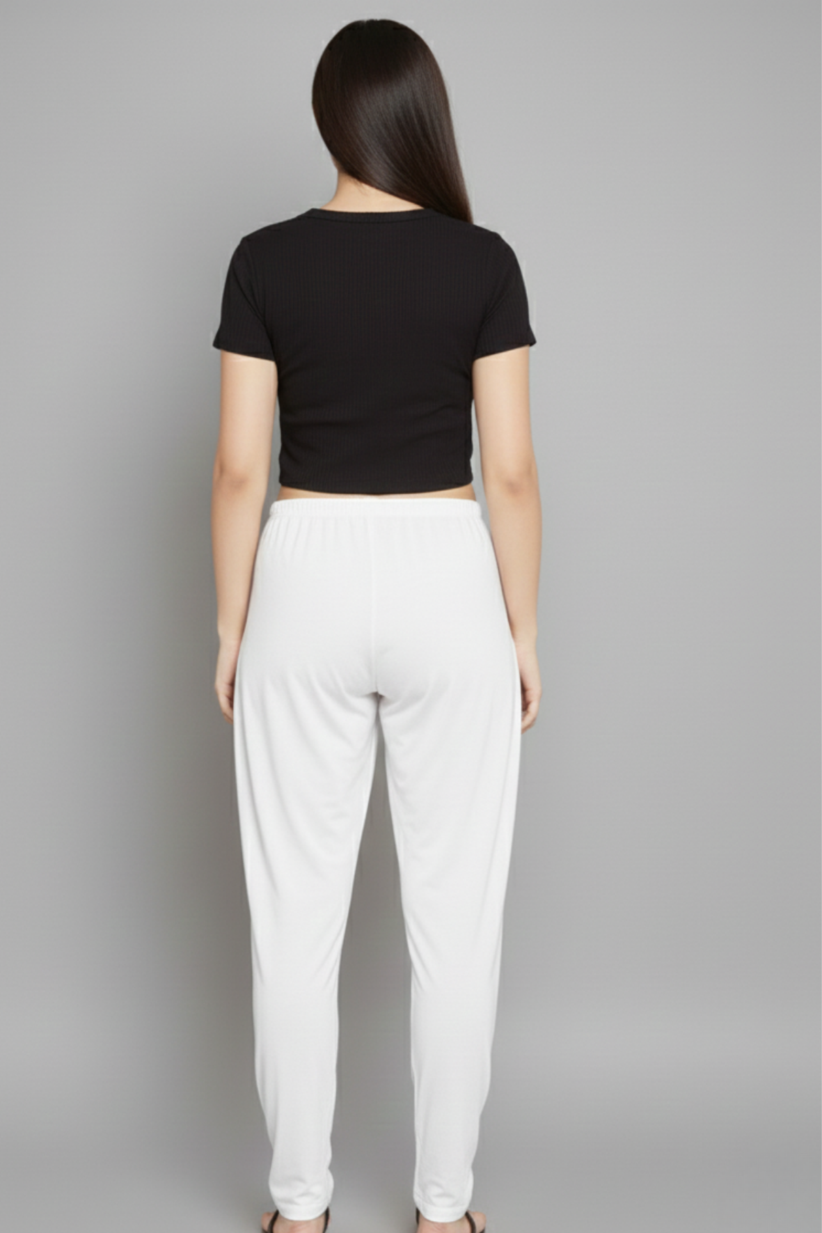 Off White Plain Viscose Patiala