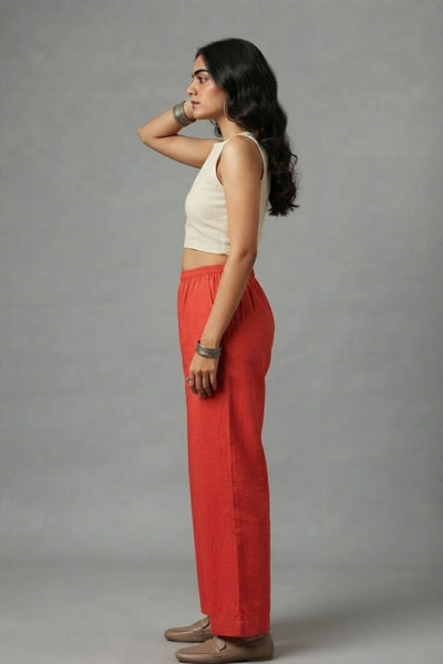 Orange Muslin Palazzo