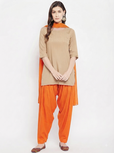 Mustard Rayon Plain Patiala(No Duppatta)